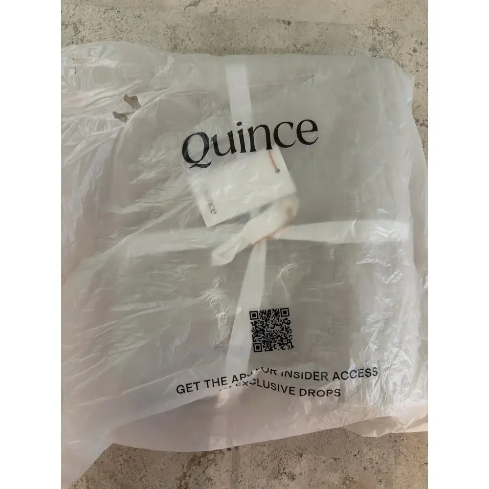 Quince European Linen Room Darkening Curtain Flax Single Panel 48x108in NWT